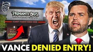 Restaurant THREATENS to Call POLICE on JD Vance SHUTS Down MAGA Event after STAGING Kamala Audience [upl. by Yllatan]