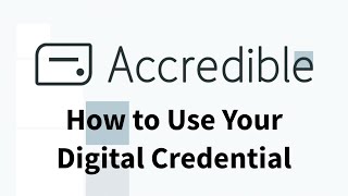 How to Use Your Credential from Accredible [upl. by Zumstein]