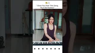 Adah Sharma 😱🔥Sari Raat Aahe Bharta X Mann Mera  Song  Piano  Beautiful Voice  Dhunmay Music [upl. by Chita]