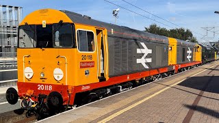 Special RailTours at Preston 100824 Locomotive Services 20s 37s 45 West Coast Railways Tangmere ￼ [upl. by Niklaus]