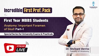 Incredible First Prof Pack Important Foramen of Skull Part1 by Dr Shrikant Verma [upl. by Gayler735]