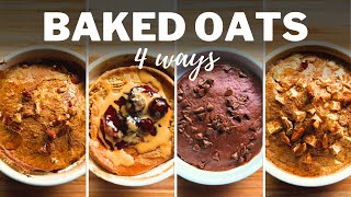 BLENDED BAKED OATS » 4 Flavours for Easy amp Healthy Breakfast  Recipes for Air Fryer or Oven [upl. by Hcurob]