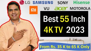 Top 5 Best 55 Inch 4K TV India 2023  Best 55 inch 4K Smart TV in India [upl. by Namreg]