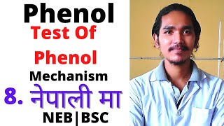 8 Phenol  Important test Of Phenol  Understand In Nepali  FeCl3 Liebermann  Bromine NEBBSC [upl. by Ahsekahs]