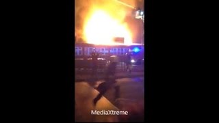 Großbrand und Explosion in Hilden Großfeuer in Gewerbehallen 140914 [upl. by Eeramit835]