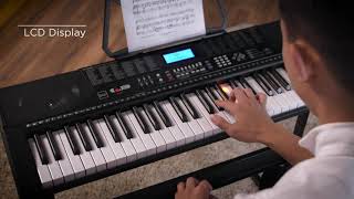 Best Choice Products 61Key Beginners Complete Electronic Keyboard Piano Set wLighted Keys LCD Sc [upl. by Aremaj]