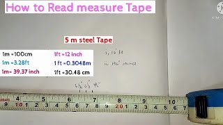 Tape measurement Explained in Tamil  How to read measure inches feet cm meter in Tape Tamil [upl. by Griff]