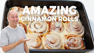 Amazing Homemade Cinnamon Rolls recipe No Mixer [upl. by Sobel653]