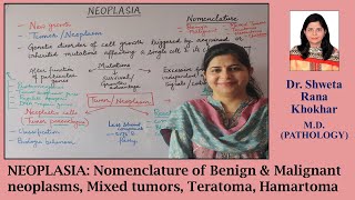 NEOPLASIA Nomenclature of Benign amp Malignant neoplasms Mixed tumors Teratoma Hamartoma [upl. by Nagle]