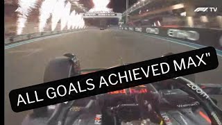 Max Verstappen Team Radio after P1 in Abu Dhabi Grand Prix [upl. by Eliot]