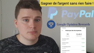 Gagner de largent sans rien faire Google opinion rewards [upl. by Metabel]