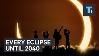 Map Shows Every Upcoming Solar Eclipse Until 2040 [upl. by Eeloj]