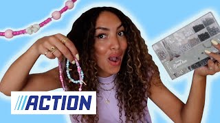 ACTION DIY Sieraden maken met kralen 🧵✨  Larissa Bruin [upl. by Llerehs]