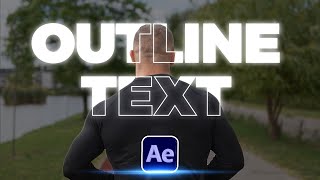 Outline Text Effect Tutorial in After Effects  After Effect Tutorial [upl. by Eimmat]