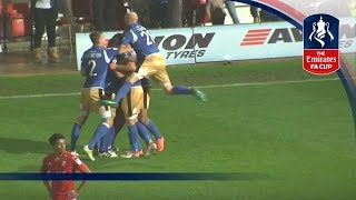 Swindon Town 13 Eastleigh Replay Emirates FA Cup 201617 R1  Goals amp Highlights [upl. by Pazice]