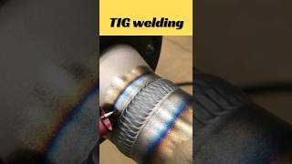 Tungsten inert gas TIG welding satisfying machining shortvideo welding [upl. by Aicatsal]