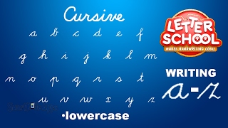 Learn Cursive Handwriting with Cursive Writing LetterSchool  LOWERCASE ABC [upl. by Ja]