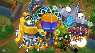 New Ravine LTC Ravine CHIMPS with 10 towers  bloons td 6 [upl. by Anyk]