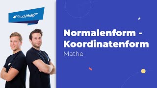 Normalenform in Koordinatenform umwandeln StudyHelp [upl. by Eltsyrc]