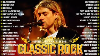 Top 100 Best Classic Rock Songs Compilation 🔥 Queen Nirvana U2 Aerosmith Led Zeppelin [upl. by Ainahs]