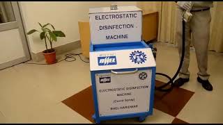 Electrostatic Disinfectant Spray Machine developed by BHEL Haridwar in association with CSIR [upl. by Irrab]