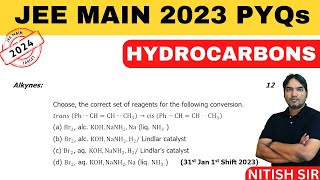 Choose the correct set of reagents for the following conversion  31st Jan 2023  JEE Mains [upl. by Aryhs924]