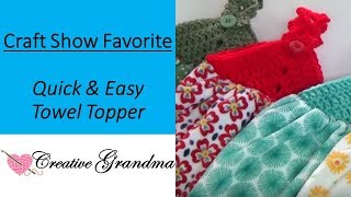 How To Crochet Quick amp Easy Towel Topper [upl. by Terence]