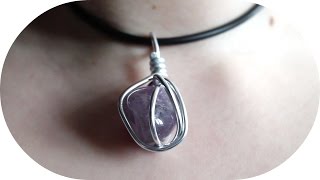 DIY Amethystanhänger ohne Bohren [upl. by Ahsitak421]