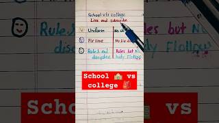 school vs college ap kaha jate ho comment me batao 🥰viral video trending youtubeshorts college [upl. by Nylhtak726]