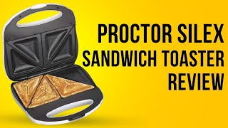 Proctor Silex Sandwich Toaster Omelet And Turnover Maker 25408Y Review [upl. by Oiznun]