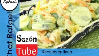 COSTA RICA GASTRONOMIA Ensalada de pepino con el Chef Rafael [upl. by Scribner951]