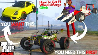 How To Get F1 Wheels Tires On RC Car GTA Online Merge Glitch [upl. by Aarika]