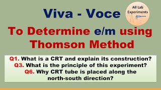 em using Thomson Method  Viva Voce  Practical File [upl. by Kyre162]