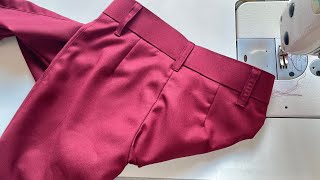 pant stitching l gents pant stitching  mens pant stitching  how to sewa a trouser [upl. by Pate]