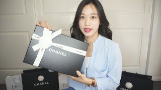 Luxury Haul  Chanel unboxing Sandals amp ShoesSlingbacks [upl. by Eilrahc]