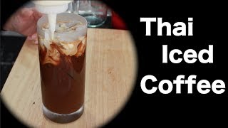 Thai Iced Coffee Recipe กาแฟเย็น  Hot Thai Kitchen [upl. by Annissa]