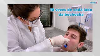 Tismoo explica como fazer coleta de saliva com um swab para exame genético especializado em autismo [upl. by Htir788]