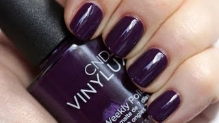 CND VINYLUX Weekly Polish  Application Tutorial amp Dry Time Test [upl. by Noraf]