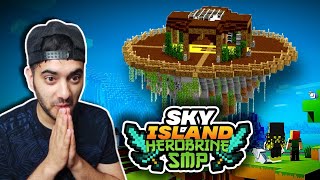 Completing SKY Island in Herobrine SMP [upl. by Atisor]