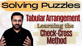 Logical Reasoning  2 Tabular Arrangement  Learn the checkcross method [upl. by Chin350]