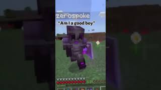 “Good boy” “am I a good boy” minecraftsnowrealmfunny Snowblazer [upl. by Dnilazor]