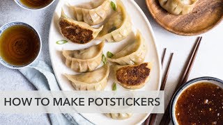 How to Make Potstickers 锅贴  vegetarian potstickers recipe [upl. by Haimaj]