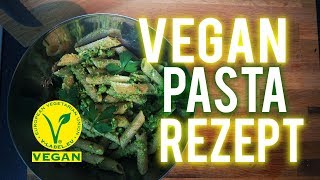 Vegan Rezept  Pasta Mandel Pesto amp Petersielie [upl. by Yenreit654]