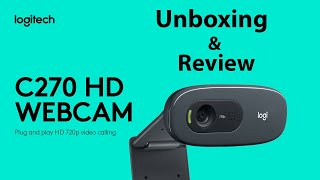 Logitech webcam c270 Unbox  review [upl. by Sivi]