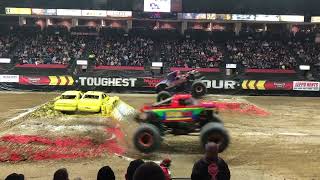 Toughest Monster Truck Tour at Covelli Center  Racing Final [upl. by Tica]