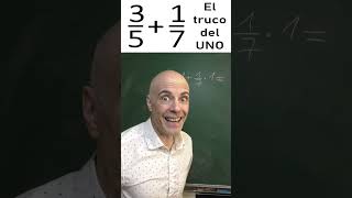 CÓMO SUMAR FRACCIONES Truco del UNO Matemáticas Básicas [upl. by Gnad]