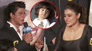 SHOCKING Shahrukh Khan Says Abram Khan HATES Kajol SRK Together [upl. by Yenahs]