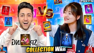 Richest Free Fire Girl Player Sooneeta Vs As Gaming Collection Battle  Garena Free Fire [upl. by Natka]