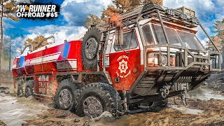 SNOWRUNNER 65 Löschwasser für das WaldbrandGebiet  OFFROAD Simulation [upl. by Oberstone]