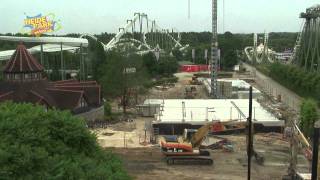 Heide Park Resort Wing Coaster  Der Bahnaufbau im Zeitraffer official [upl. by Coryden]